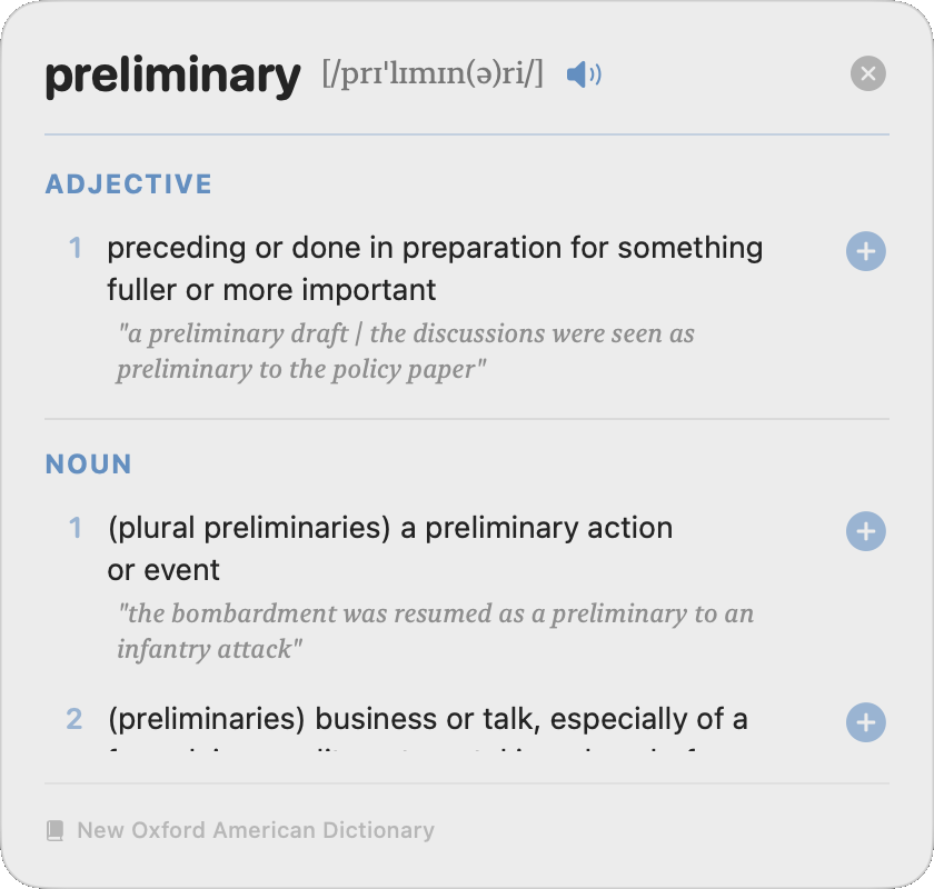 Definition popup with pronunciation & add-to-journal
